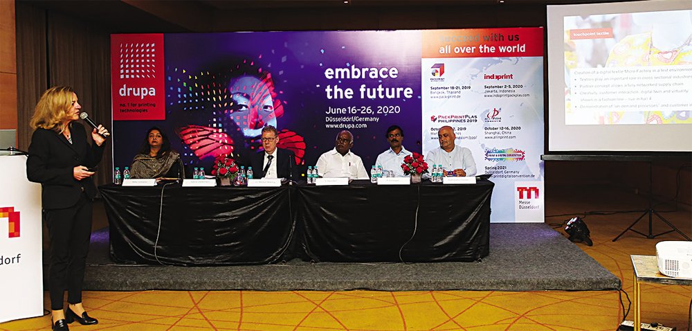 Sabine Geldermann at Chennai drupa 2020 road show